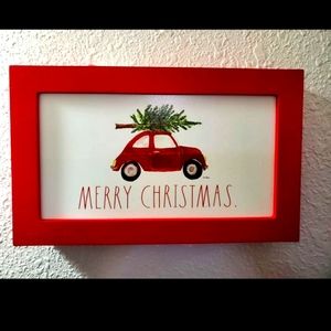 NWT Rae Dunn "Merry Christmas" Framed Art